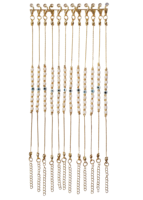 Pulseras de Cuentas de Ojo Turco Hechas a Mano con Macramé de Plástico Estilo Bohemia Modelo DAFNI 44 - Regalos Promocionales Novedosos para