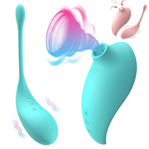 Vibromasseur télécommandé pour femmes - Masseur sans fil à succion et vibration - Product Image 2