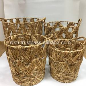 Panier de jacinthe d'eau artisanale de haute qualité pour le stockage du Viet Nam à bon prix - Product Image 1