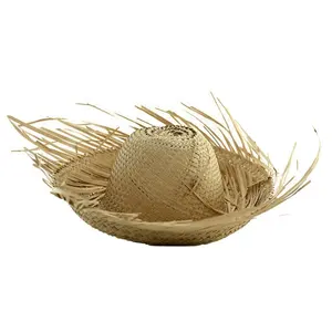HOT SALE OFF BEACH HATS FOR WOMEN SUMMER STRAW/ BULK STRAW COWBOY HATS/ CUSTOM DESIGN STRAW HAT MADE IN VIETNAM