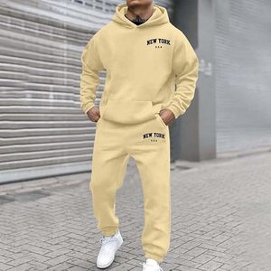 Sudadera con capucha pantalones de chándal Conjuntos Cargo Pantalones Chándales Unisex Trajes de chándal Conjunto de 2 piezas - Product Image 5