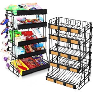 Estante de exhibición de supermercado de metal resistente personalizado con instalación en encimera y fácil montaje para grandes puntos de venta al por menor - Product Image 3