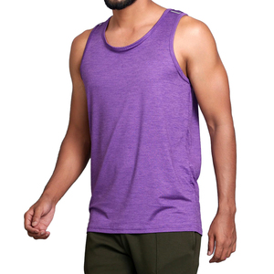 Débardeur sans manches pour homme 100% coton, coupe moderne, respirant, séchage rapide, anti-boulochage, tricoté, polyvalent, décontracté, vêtements de sport, gym - Product Image 1