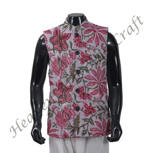 Productos más vendidos Chaqueta DE TRABAJO acolchada Bloque de mano Impreso Acolchado con capa de algodón suave Chaquetas acolchadas para mujeres - Product Image 3