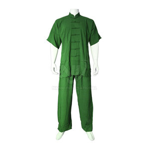 Uniforme de Kung Fu de algodón 100% de la mejor calidad hecho a medida con diseño de logotipo frontal transpirable de secado rápido precio barato - Product Image 5