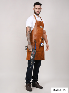 Top Quality Custom Waterproof Factory <b>Leather</b> Strap <b>Aprons</b> Washable <b>Leather</b> Adjustable <b>Leather</b> Straps Durable Restaurant for Men - Product Image 4