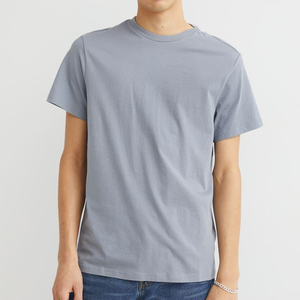 Camiseta de manga corta CVC Premium de algodón original transpirable para hombre - Product Image 1