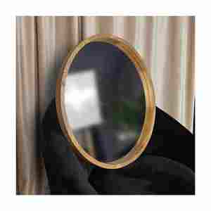 Top Selling Custom Made Round <b>Wooden</b> <b>Frame</b> Decor <b>Mirror</b> High Quality Hand Crafted Modern Design for Wall Home Decor - Product Image 6