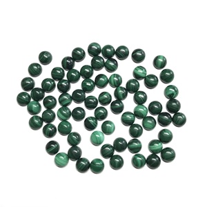 IGI certifié 7mm malachite naturelle pierres précieuses en vrac cabochon vert lisse AAA bijoux semi-précieux de qualité pour traitement thermique - Product Image 3