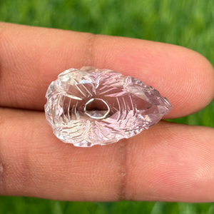 พลอยอเมทิสต์ธรรมชาติขัดเงาทำมือสีชมพูละเอียดตัดอัญมณีหลวมสำหรับทำเครื่องประดับ - Product Image 4