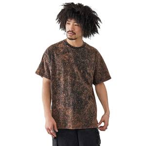 เสื้อยืดผ้าฝ้าย100% โอเวอร์ไซส์สำหรับผู้ชายผ้าคอตตอนซักแบบวินเทจกำหนดได้เอง - Product Image 2