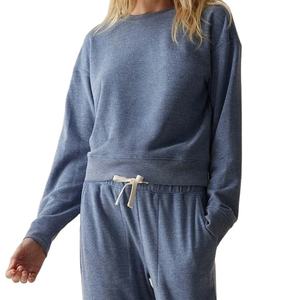 Sudadera de Algodón Suave de Alta Calidad Personalizada para Mujer, Cuello Redondo, Mangas Murciélago, Ecológica, para Invierno - Product Image 6