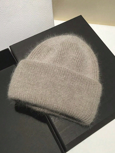 Opulento, venta al por mayor, gorros de otoño e invierno para hombres y mujeres, gorro de tela de lana con puños de punto exquisitamente cálido para hombres - Product Image 3