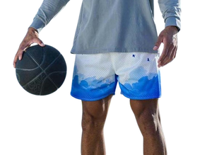 Offre Spéciale taille personnalisée hommes maille Shorts été décontracté haute rue séchage rapide fonction meilleurs prix avec impression numérique - Product Image 3