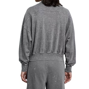 Traje de sudor de lavado ácido para mujer, chándal de aspecto Vintage acogedor, chándal de lavado ácido estético para mujer 2026 - Product Image 6