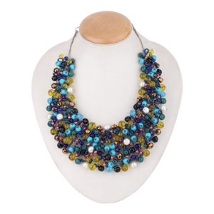 2024 Vintage moda flor cuentas cristal Rhinestone hecho a mano mujeres gota pendientes colgantes moda comprar ahora de exportador directo - Product Image 1