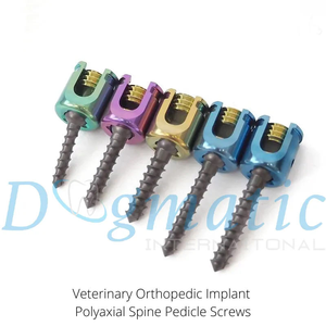 Tornillos Pediculares Manuales de Titanio de 2.5mm, 3.0mm, 3.5mm, Implantes Espinales Veterinarios, Implantes Ortopédicos para Cirugía Veterinaria - Product Image 4
