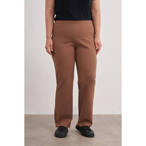 <b>Wool</b> Knitted High Waist Straight Leg Trousers-Loose Fit Casual Winter <b>Pants</b> - Product Image 3