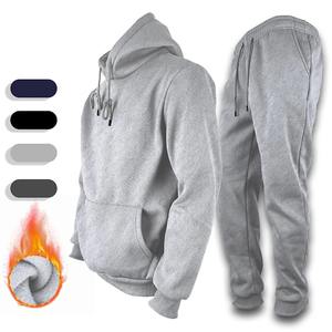 Trajes de chándal para hombres Sudaderas con capucha de 2 piezas con conjuntos de pantalones de chándal Casual Running Jogging Conjuntos de traje deportivo - Product Image 1