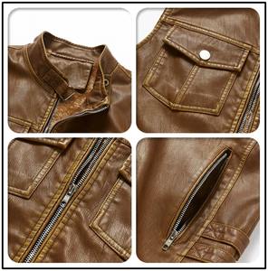Vintage Motorcycle Vest with Stand Collar and Multiple Pockets Fashion <b>Sleeveless</b> Thin <b>Jacket</b> for Men Winter Autumn Chaquetas - Product Image 4