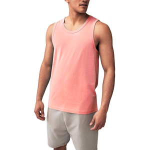 Débardeur léger d'été pour homme, sans manches, en mélange de coton, décontracté, pour tous les jours, entraînement sportif, plage, logo personnalisé uni - Product Image 1