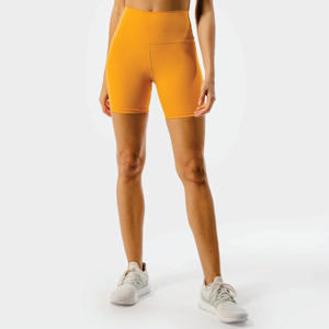 Ceinture élastique libre True Fit High Rise Mid Thigh Length 74% Nylon & 26% Spandex Yellow Core Agile Shorts Respirant - Product Image 2