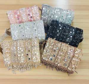 Sac à rabat en perles de qualité supérieure fait à la main, finition pierre, élégant, pochette de soirée pour femmes, mariage, fête, Inde - Product Image 2