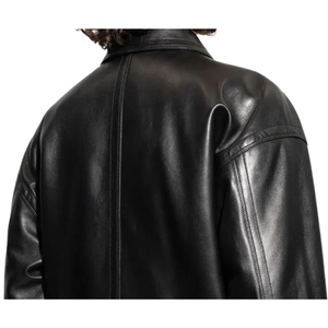 Chaqueta de Invierno de Piel de Oveja Genuina Original para Hombre, Cuello Alto, Logotipo Frontal, Impermeable, Resistente al Viento, Último Diseño OEM de Alta Calidad Personalizado - Product Image 5