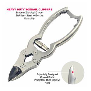 High Quality Double Action Nail <b>Cutter</b> Stainless Steel Ingrown Toenail Treatment Heavy Duty with Back <b>Lock</b> and High Quality - Product Image 4