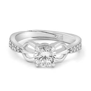 NOVAMART Fine Zarkan Trident Statement <b>Ring</b> 10k Gold and Platinum Rhodium Plated Featuring <b>Garnet</b> Topaz for Engagement Wholesale - Product Image 1