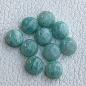 Cabochon rond en Amazonite naturelle de 9mm Fabricant de pierres précieuses en vrac Fournisseur en gros Bracelet en Amazonite de qualité supérieure - Product Image 3