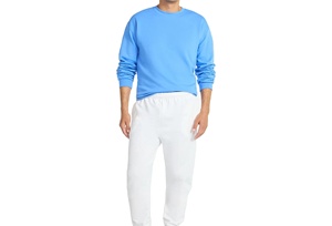 Wholesale Oversized Casual Breathable Cotton/Polyester <b>Drawstring</b> Closure Jogger Custom Streetwear Plain <b>Trouser</b> for Men - Product Image 2