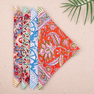 Robe en coton imprimé à la main à motifs floraux indiens, légère, pour l'été - Product Image 3