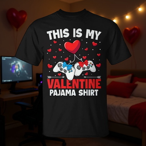 C'est ma chemise de pyjama de la Saint-Valentin pour les joueurs, chemise de la Saint-Valentin pour garçons - Product Image 3