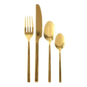 Ensemble de couverts en acier inoxydable sophistiqué, rehaussant les moments de repas avec un design élégant, adapté à toutes les occasions. - Product Image 1