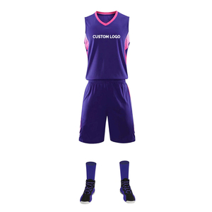 เสื้อบาสเก็ตบอลสำหรับผู้ชายเสื้อทีมและกางเกงขาสั้นเครื่องแบบบาสเก็ตบอลพิมพ์ซับลิเมชันดีไซน์ล่าสุด - Product Image 1