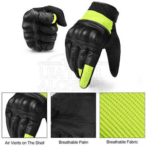 Guantes de Motociclismo Premium con Protección Reforzada en los Nudillos, Palma Antideslizante y Tejido Transpirable para una Conducción Cómoda y Segura - Product Image 2