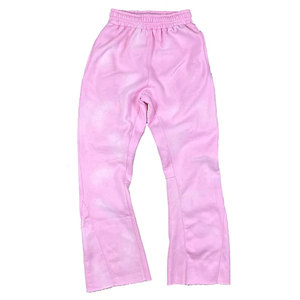 Pantalones de chándal acampanados lavados Pantalones de chándal de algodón pesado, ajuste de gran tamaño OEM Fábrica al por mayor. - Product Image 1