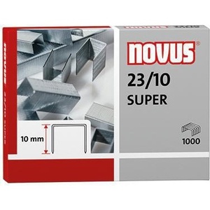 Grapas NOVUS 23/10 Super, Grapas de Acero Galvanizado en Bloque, 1,000 Unidades por Paquete - Product Image 1