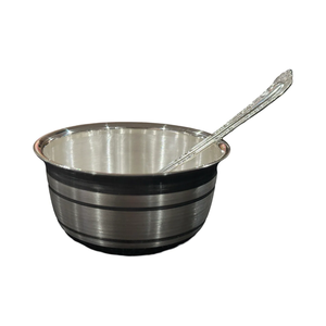 Fournisseur en gros Bol en acier inoxydable avec cuillère Approvisionnement d'usine Cuillère Bol en acier au dernier prix - Product Image 1