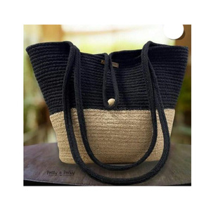 2025 <span class=keywords><strong>Tote</strong></span> mây Lang Thang phóng túng được đan bằng tay với Raffia và cỏ biển trong một chiếc túi hình bóng tự do - Product Image 2