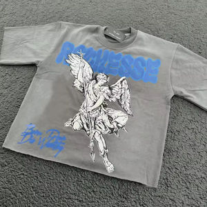 Camiseta de hombro caído de gran tamaño unisex estilo urbano informal - Product Image 5