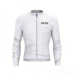 Maillot de cyclisme sur route pour homme, coupe ajustée, résistant aux intempéries, anti-humidité, haute performance, manches longues, pour l'endurance et les loisirs - Product Image 2