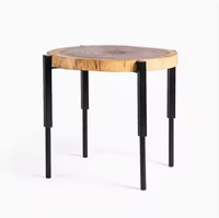 Table basse traditionnelle en aluminium, nouvelle, forme goutte d'eau, hauteur réglable, durable, écologique, meubles de salon, Azora Industries