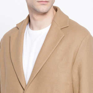 Manteau long en laine imperméable tendance pour homme 2025, grande taille, streetwear décontracté, pardessus chaud pour l'hiver - Product Image 6