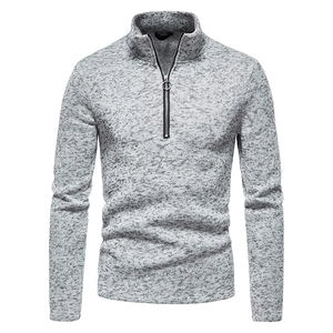 Active Sportswear <b>Men's</b> Long Sleeve <b>Fleece</b> Stand Caller Quarter Zip Up <b>Jumper</b> 0.4 Ounce Breathable Tech 1/4 Pullover Sweater <b>Men</b> - Product Image 4