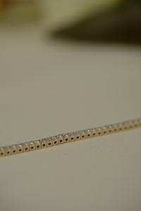 สร้อยข้อมือเพชรเม็ดเดียวน้ำหนักเบาออกแบบได้ตามต้องการสำหรับ VS1กะรัตโรสโกลด์ซิลเวอร์โรงงานโดยตรง B2B - Product Image 4