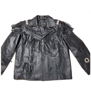 2025 Most Hot Selling Stylish <b>Western</b> Leather <b>Jacket</b> For Men - Product Image 3