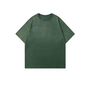 Súper calidad lujo Boxy 200 GSM 100% algodón peso pesado camiseta de gran tamaño suave grueso hombro caído Camiseta con estampado personalizado - Product Image 5