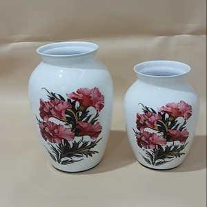 Jarrón de hierro de flores ecológico hecho a mano artesanal de lujo, Metal decorativo moderno para el hogar, Hotel, Interior, Boda de Acción de Gracias - Product Image 1